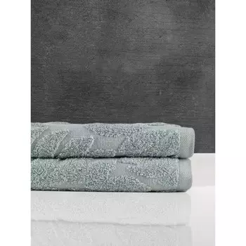 Полотенце махровое Sofi De Marko Flowers, 550 гр, размер 50х90 см, цвет голубой