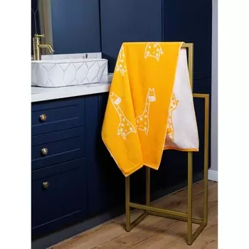Полотенце махровое Giraffe, размер 50х90 см, цвет оранжевый