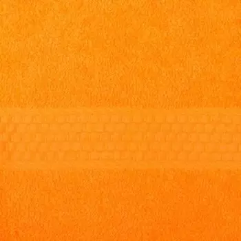 Полотенце махровое гладкокрашеное «Эконом» 50х90 см, цвет оранжевый