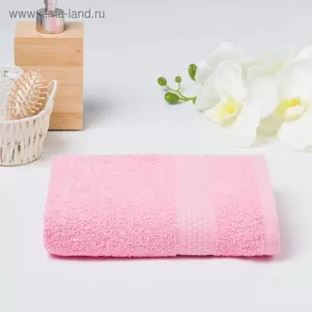 Полотенце махровое гладкокрашеное «Эконом» 70х130 см, цвет розовый