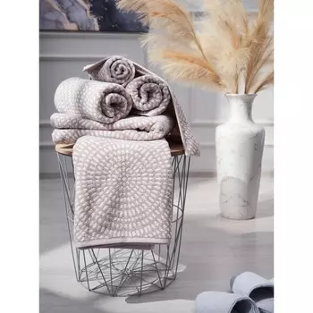 Полотенце махровое Guten Morgen Illusion, 500 гр, размер 50х90 см, цвет бежевый