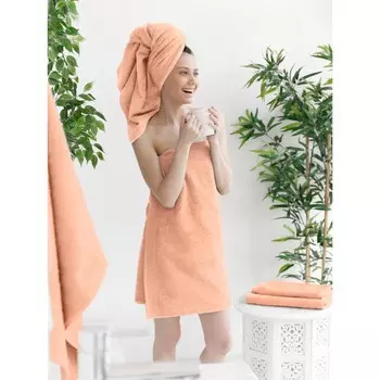 Полотенце махровое Guten Morgen Peach, 500 гр, размер 100х150 см, цвет розовый