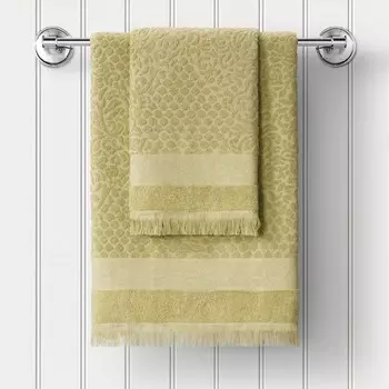 Полотенце махровое Guten Morgen Pistachio, 400 гр, размер 70х130 см, цвет зелёный