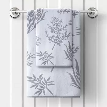 Полотенце махровое Guten Morgen Herbs, 500 гр, размер 30х50 см, цвет серый