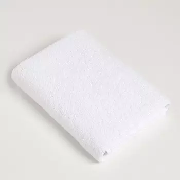 Полотенце махровое Экономь и Я 30*60 см, цв. белый, 100% хлопок, 350 гр/м2