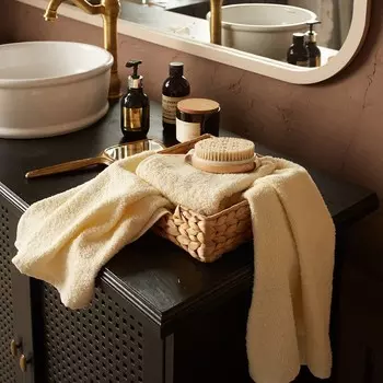 Полотенце махровое «Экономь и Я», 3060 см, хлопок 100%, молочное