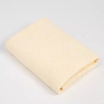 Полотенце махровое Экономь и Я 50*90 см, цв. молочный, 100% хлопок, 350 гр/м2