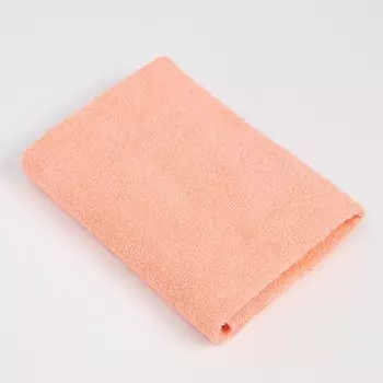 Полотенце махровое «Экономь и Я», 70130 см, хлопок 100%, персиковое