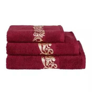 Полотенце махровое «Элегия», размер 50х90 см, цвет бордо