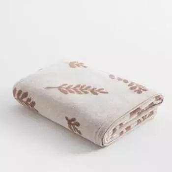 Полотенце махровое Этель Branches беж, 50х90 см, 100% хл, велюр, 420 гр/м2