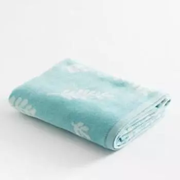 Полотенце махровое Этель Branches бирюза, 50х90 см, 100% хл, велюр, 420 гр/м2