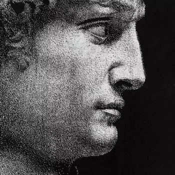 Полотенце махровое Этель «Давид» 70130 см, 100% хлопок, 420 г/м, чёрно-белое