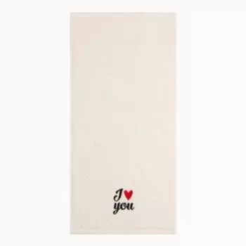 Полотенце махровое Этель I love you 30х60см, 100% хлопок, 340гр/м2