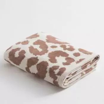 Полотенце махровое Этель Leopard беж, 50х90 см, 100% хл, велюр, 420 гр/м2