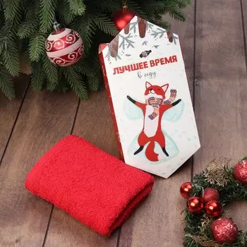 Полотенце махровое "Этель" "Лисичка" 30х60 см, 100% хл, 340 г/м2