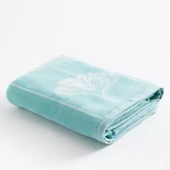 Полотенце махровое Этель Lotus бирюза, 50х90 см, 100% хл, велюр, 420 гр/м2