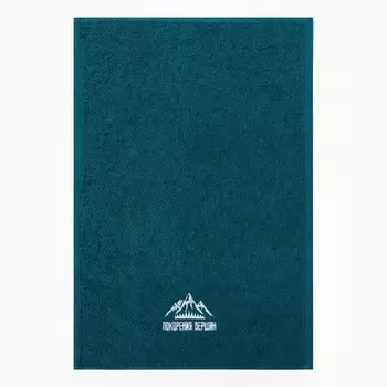 Полотенце махровое «Этель. Покорения вершин», 3550 см, 100% хлопок, синее