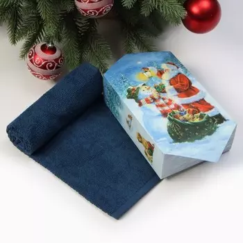 Полотенце махровое "Этель" "Рождественский вечер" 30х60 см, 100% хл, 340 г/м2