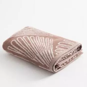 Полотенце махровое Этель Viento беж, 50х90 см, 100% хл, велюр, 420 гр/м2