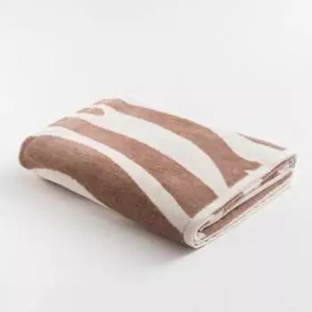 Полотенце махровое Этель Zebra беж, 70х130 см, 100% хл, велюр, 420 гр/м2