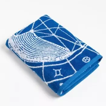 Полотенце махровое Этель «Знаки зодиака: Телец», 70130 см, 100% хлопок, 420 г/м, синее