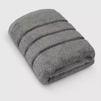 Полотенце махровое «Кингсли», размер 70х140 см, цвет серый