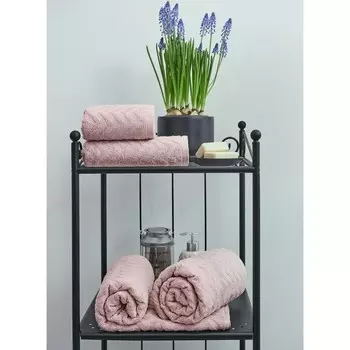 Полотенце махровое Lavender, размер 50х90 см, цвет розовый