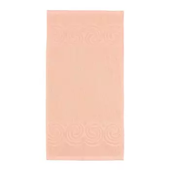 Полотенце махровое Love Life Border, 70х130 см, цвет персиковый, 100% хлопок, 380 гр/м2
