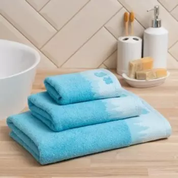 Полотенце махровое LoveLife "Winter dream" 30х60 см, голубой, 100% хлопок, 400 гр/м2