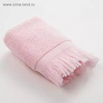 Полотенце махровое LoveLife Fringe 30х60 светло-розовый,100% хлопок, 360 г/м2