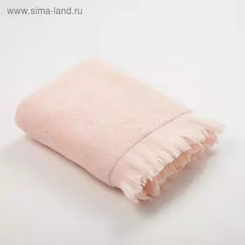 Полотенце махровое LoveLife Fringe 50х90 персиковый, 100% хлопок, 360 г/м2
