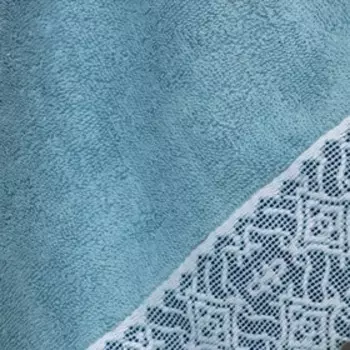 Полотенце махровое LoveLife «Кружево», цвет синий, 30*70±3см, 100% хлопок, 400 гр/м2