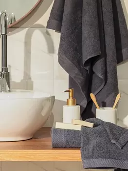 Полотенце махровое LoveLife Natural graphite, 70130 см, 100% хлопок