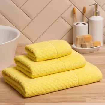 Полотенце махровое LoveLife "Silky dream" 50х90 см, жёлтый, 100% хлопок, 400 гр/м2