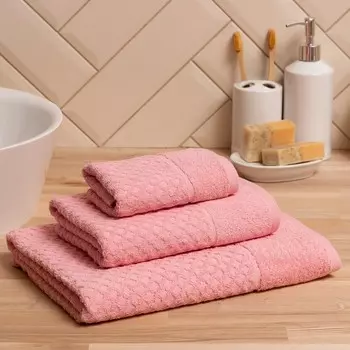 Полотенце махровое LoveLife "Silky dream" 50х90 см, розовый, 100% хлопок, 400 гр/м2