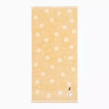 Полотенце махровое LoveLife"Снеговик" 35*75±3 см, цв.желтый, 100% хлопок, 350 г/м2