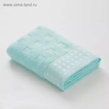 Полотенце махровое LoveLife Square, 50х90 см, цвет небесный