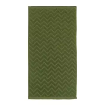 Полотенце махровое LoveLife Zig-Zag, 50х90 см, цвет тёмная трава, 100% хл, 450 гр/м2
