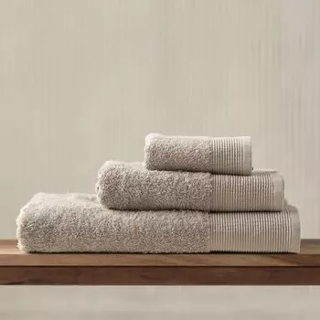 Полотенце махровое махровое «Плейн», размер 30х50 см, цвет серый