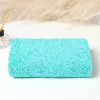 Полотенце махровое Modello argento цвет бирюза, 70Х130, 460г/м хл100%