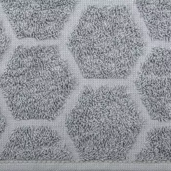 Полотенце махровое Mona Liza «Сота», 420 гр, размер 70x140 см, цвет стальной