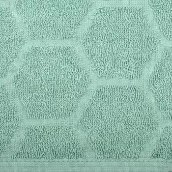 Полотенце махровое Mona Liza «Сота», 420 гр, размер 70x140 см, цвет бирюзовый