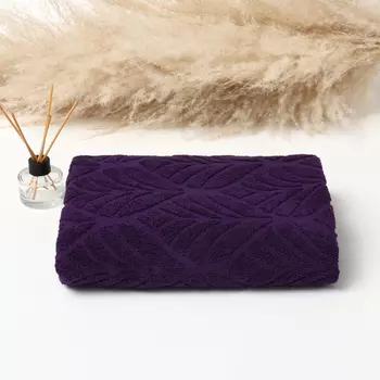 Полотенце махровое Orecchio 70х120см, цвет фиолетовый, 460г/м, хлопок