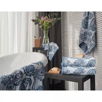 Полотенце махровое Persia blue, размер 30х50 см, цвет голубой