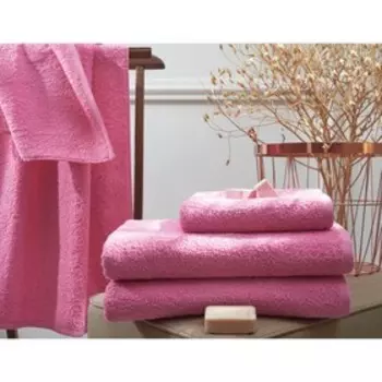 Полотенце махровое Guten Morgen Crystal, 400 гр, размер 50х90 см, цвет розовый