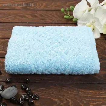 Полотенце махровое Plait 50х90 см, цвет голубой