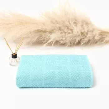 Полотенце махровое Плитка 100х150, изумруд, 360г/м, хл100%