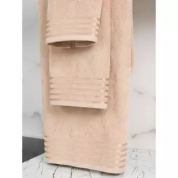 Полотенце махровое Bio-Textiles, 380 гр, размер 50х90 см, цвет бежевый