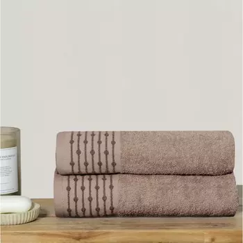 Полотенце махровое, размер 70x130 см, цвет бежевый