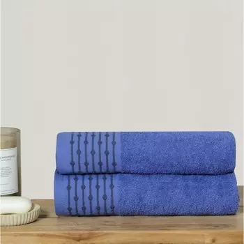 Полотенце махровое, размер 70x130 см, цвет джинс